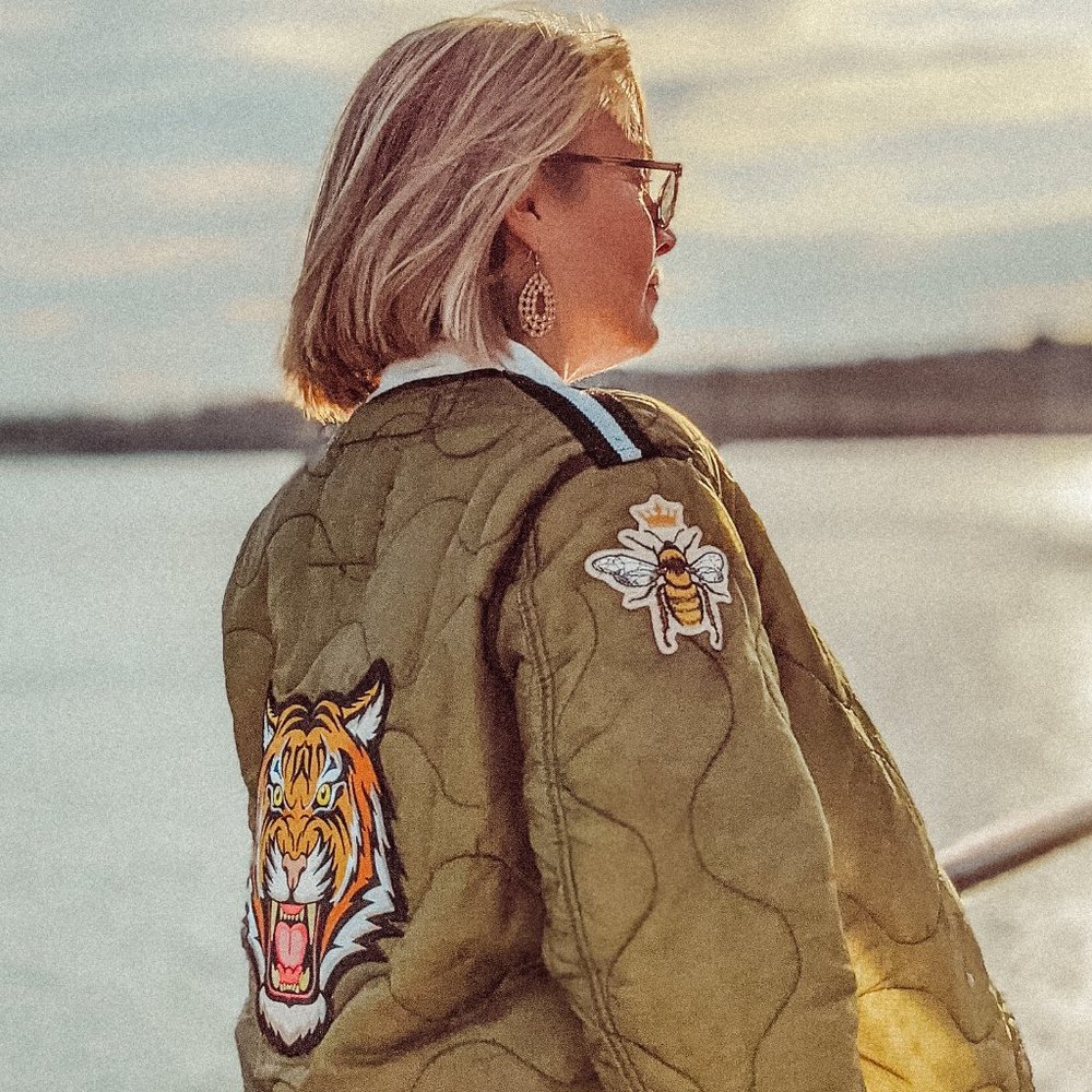 Upcycled army field jacket